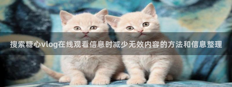 糖心视频破解版:搜索糖心vlog在线观看信息时减少无效内容的方法和信息整理