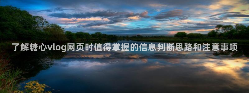 心糖logo官网:了解糖心vlog网页时值得掌握的信息判断思路和注意事项